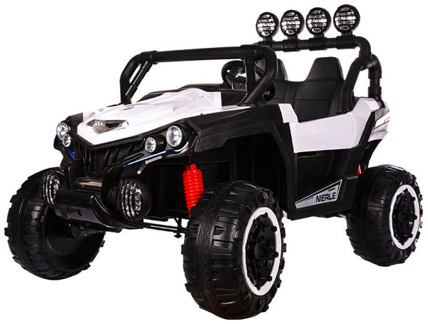 Voiture Electrique Enfant 2 Places 12V Kidfun Maxi Off-Road Blanc prezzo