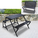 Panca Panchetta Panchina 2In1 Trasformabile in Set da Pranzo