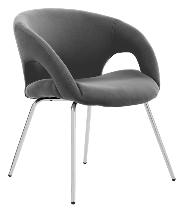 Chaise d'attente de bureau en tissu gris Tosini Pensacola prezzo