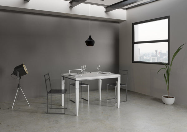 sconto Tavolo Allungabile 120-240x90x78-80 cm Impero Libra Bianco Frassino