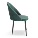 Set 2 sedie Imbottite 51x58x87 cm In Tessuto Tiffany  Lola Petrolio