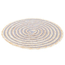 Set 6 Tovagliette Ø38 cm  in Paglia e Carta VdE Tivoli 1996 Spiral