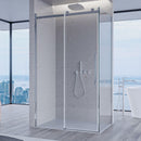 Box Doccia Angolare 1 Anta Scorrevole in Cristallo Trasparente 8mm H195 Bonussi Alina Varie Misure