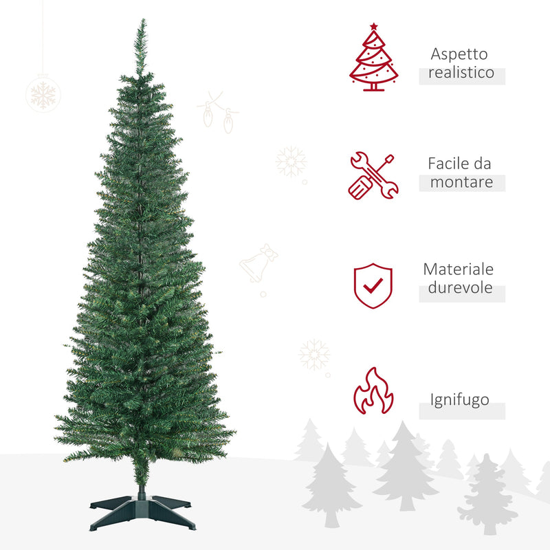 Albero di Natale Artificiale 150 cm 294 Rami Folti Verde  