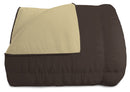 Trapunta Invernale Doubleface 300gr Marrone\/Panna