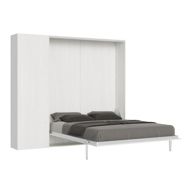 Letto Matrimoniale a Scomparsa Salvaspazio Kentaro H210 cm Bianco