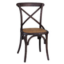 Sedia in Legno 51x55H46,5/89cm Cross Grigio Scuro