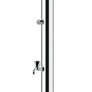 Doccia da Giardino Rubinetto e Lavapiedi ATI Docce UNI-1R Inox Anodizzato