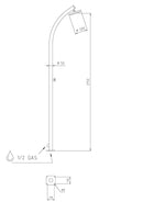 Doccia da Giardino Rubinetto a Vitone Ama Luxury Hera