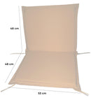 Cuscino per Poltrona da Giardino 96x53cm Bauer Summer Ecrù