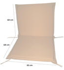 Cuscino per Poltrona da Giardino 96x53cm Bauer Summer Ecrù