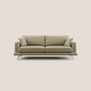 Divano 3 Posti 218x88x93 cm in Tessuto Cammello