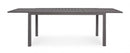 Tavolo Allungabile Hilde 160-240x90 cm Coffee in Alluminio