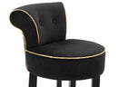 Sgabello Bar Luxy Nero 46x48x96 cm in Legno e Plastica