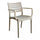 Fauteuil Eveline 58,5x55,2x84 cm en Polypropylène Tortora