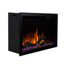 Camino Elettrico da Incasso 61,3x89,6x30,4 cm Effetto Fiamma 1500W Nepal 34 Nero