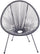 Poltrona da Giardino 72x77,5x85 cm Scooby in Acciaio e PE Grigio