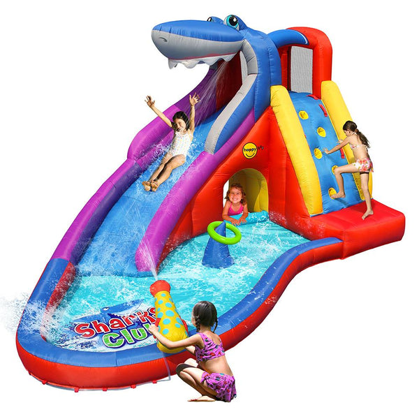 acquista Castle Carousel Waterslide Gonflable Requin Pompe Incluse Happy Hop 9417
