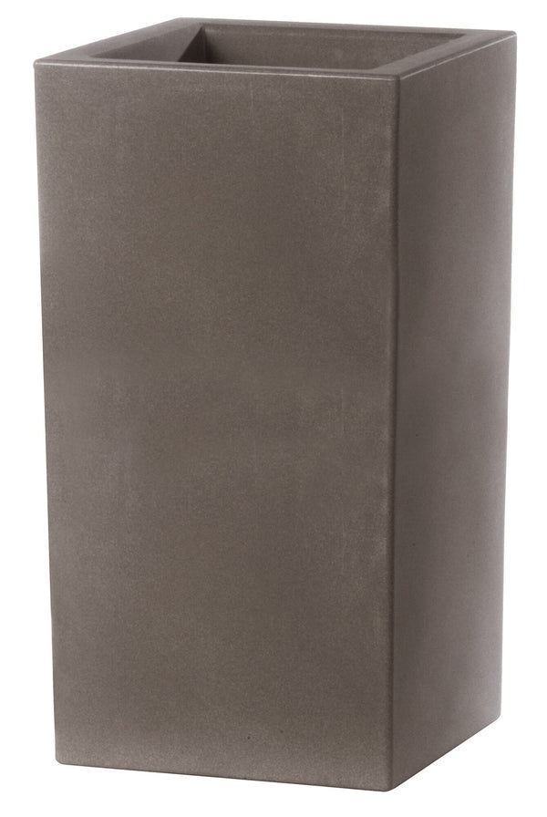 online Vase 40x40x80cm en Résine Tulli Schio Cubo Tall Essential 80 Cappuccino