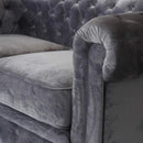 Divano 2 Posti 170x81x77 cm in Tessuto Grigio