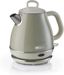 Bollitore Elettrico 1600W Capacità 1L in Acciaio Ariete Beige