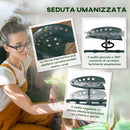 Carrello da Giardino 83x36.5x45-60 cm con Sedile Regolabile e Vassoio Inferiore in Acciaio e PP Verde Scuro      