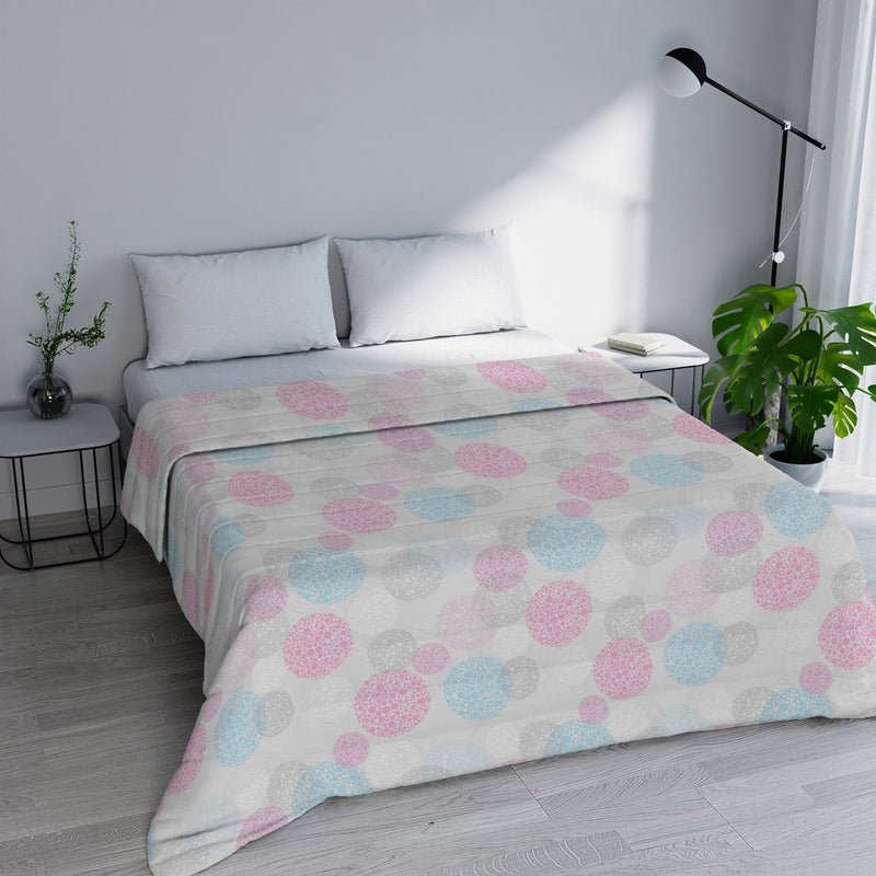 Trapuntino Estivo in Microfibra 100 gr con Stampa Molecole Basic Varie Misure