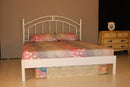Struttura Letto Matrimoniale in Metallo 160x195cm Luxor Bianco