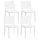 Lot de 4 Chaises Empilables 81x46x56 cm en Polypropylène et Fibre de Verre Porto Bianco