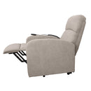 Poltrona Alzapersona Elettrica 1 Motore 75x65x101 cm in Tessuto Beige