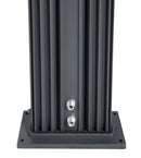 Doccia Solare Ibrida da Giardino 40L Miscelatore e Doccetta Lavapiedi Antracite