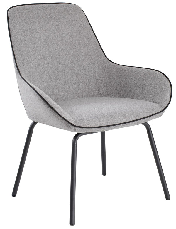 online Chaise d'attente de bureau en tissu gris Tosini Santa Fe
