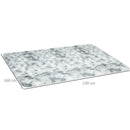 Tappeto Moderno 230x160 cm in Poliestere Grigio Chiaro