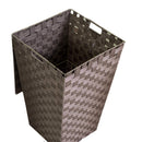 Cesto Portabiancheria in poliestere tortora quadro cm 33x33xh53