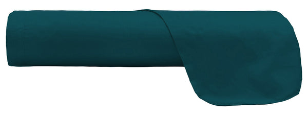 sconto Feuille supérieure en vert pétrole de couleur unie