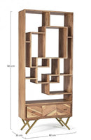 Libreria 1 Cassetto 80x30x185h cm Raida 