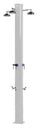 Douche de jardin avec 3 pommeaux de douche mitigeur et lave-pieds Arkema Big Jolly Sand