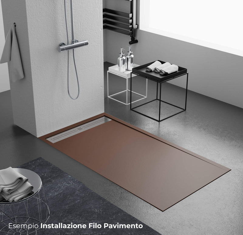 Piatto Doccia in Pietra Bonussi Trivor Marrone Varie Misure