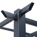 Pergola da Giardino 3x3m in Metallo Nero 