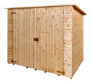 Casetta Box da Giardino per Biciclette 2x1,2 m con Pavimento in Legno Picea Massello 16mm Eden