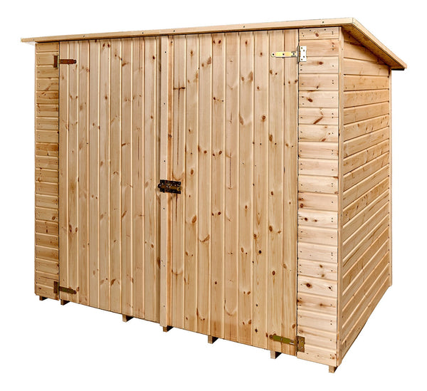 Casetta Box da Giardino per Biciclette 2x1,2 m con Pavimento in Legno Picea Massello 16mm Eden sconto
