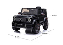 Macchina Elettrica per Bambini Licenza Mercedes-Benz G63 AMG 12V Telecomando e Soft Start Nero 