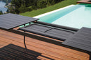 Tavolo Allungabile da Giardino 200/300x102x75 cm Porto Ercole in Alluminio Antracite