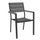 Fauteuil empilable Cervia 58x58x89 h cm en aluminium anthracite