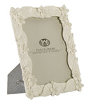 Cornice Leaf Cream 20,5x2x26 cm in Poliresina e Vetro