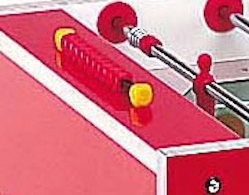 Calciobalilla in Mdf Rosso con Aste Rientranti Garlando G-500 Weatherproof