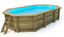 Piscina Ottagonale Fuori Terra 657x407x120 cm in Legno