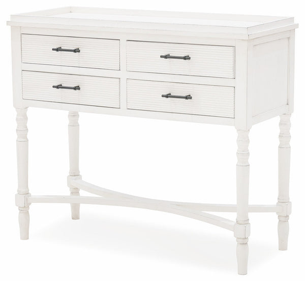 online Console 4 Tiroirs 90x38x78 cm en Bois Soriani Blanc Antique