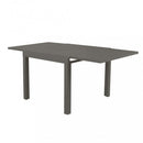 Tavolo Allungabile Hawaii 90/180x90x75 h cm in Alluminio Taupe