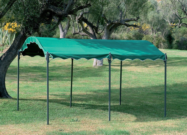 acquista Coffre de voiture extérieur 3x4 m Bauer vert structure en fer